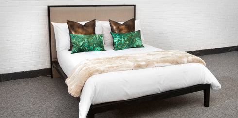 Orchid Beds in Wenge with Beige Fabric
